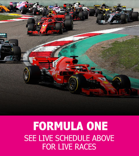 Formula One 2018 See Live Schedule