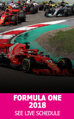 Formula One 2018 See Live Schedule