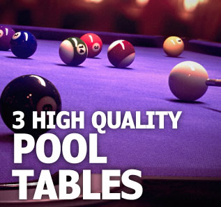 3 High Quality Pool Tables